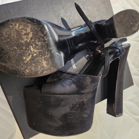 SAINT LAURENT PLATFORM Sandals 👡 - Picture 3 of 12